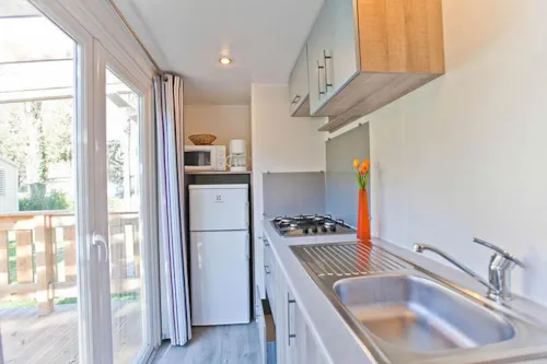 Huuraccommodatie(s) - Stacaravan Riviera Voorzien Van Airconditioning - image n°5 - Camping des Neiges