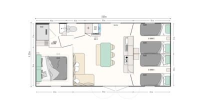 AGORA 3CH mobile home air conditionned