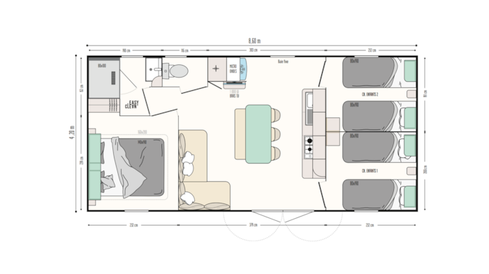 Mobilhome Agora 3Ch Climatisé