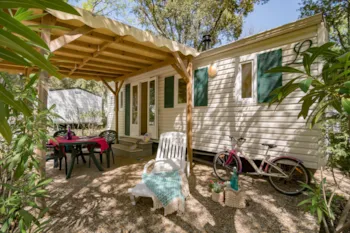 Mietunterkunft - Cottage 3 Schlafzimmer Klimaangle ** - Camping Sandaya Douce Quiétude