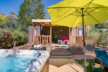Mietunterkunft - Cottage 2 Schlafzimmer Klimaanlage Premium Spa - Camping Sandaya Douce Quiétude