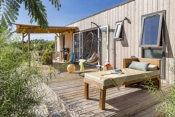 Location - Cottage 3 Chambres Climatisé Premium - Camping Sandaya Douce Quiétude