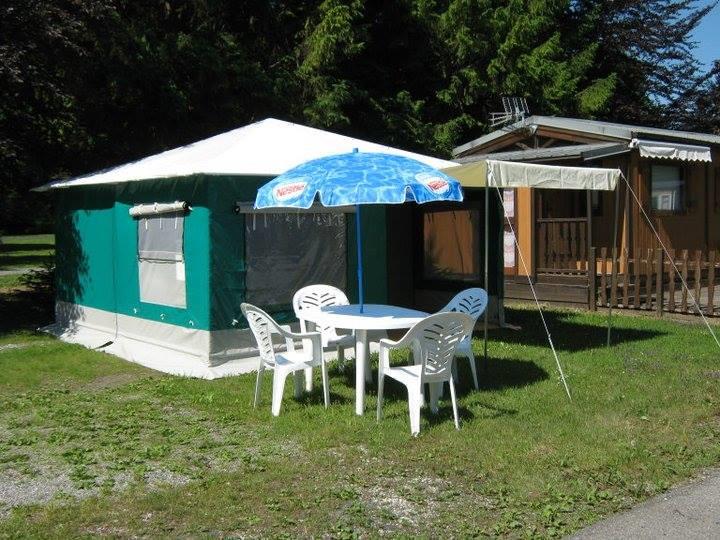 Huuraccommodatie - Canvas Bungalow - Camping Le Giffre