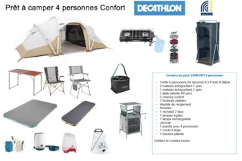 Mietunterkunft - Zelt Prêt À Camper 2 Zimmer - Camping les Rives du Lac