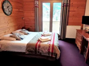 Chambre - Chambre familiale avec balcon - 21m² - - Clico Chic - Alpes Lodges