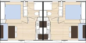 Locatif - Mobilheim 2 pers - Camping l'Horizon