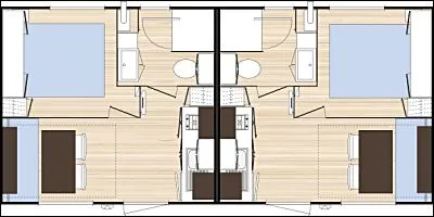 Mietunterkunft - Mobilheim 2 Pers - image n°1 - Camping l'Horizon