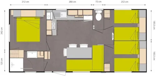 Location - Mobile Home O Hara Le Charvin - image n°7 - Camping du Col