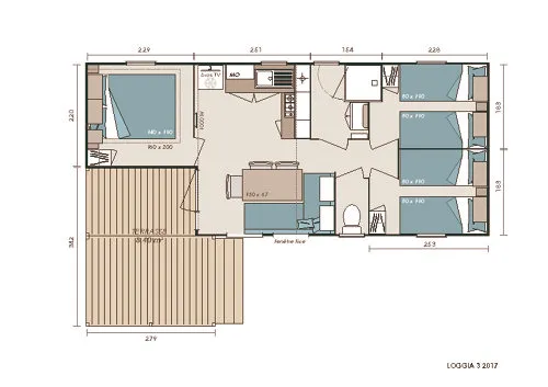 Location - Mobile Home L'ouillon 6 Personnes - image n°10 - Camping du Col