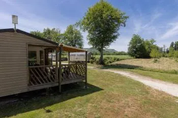 Mietunterkunft - Mobilheim Cameleon Große Überdachte Terrasse - Camping Les Deux Vallées