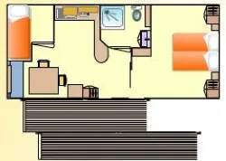 Mietunterkunft - Babord Mobilheim Aventurier / Behindertengerecht + 1 Fahrzeug + Tv - Airotel 2 Plages & Océan