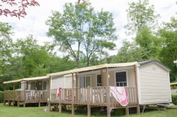 Mietunterkunft - Cottage Luxe 3 Schlafzimmer + Klimaanlage - Camping Les Plans