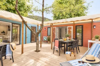 Location - Cottage Prestige Tribu - 70M² - 5 Chambres + Clim - Camping Les Plans