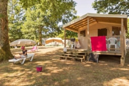 Location - Tente Ciela Nature - 2 Chambres (Sans Sanitaire) - Camping Les Gorges du Chambon