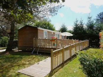 Mietunterkunft - Mobilheim Confort Barrierefrei - 2  Zimmer - Camping Les Gorges du Chambon