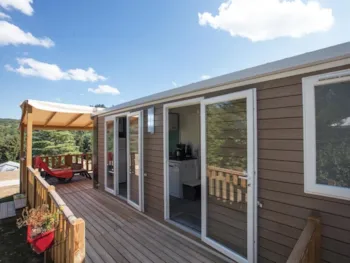 Mietunterkunft - Mobilheim Ciela Privilège – 3 Schlafzimmer - Grill - Camping Les Gorges du Chambon