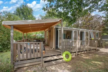 Mietunterkunft - Mobilheim Ciela Privilège – 3 Schlafzimmer - Grill - Camping Les Gorges du Chambon