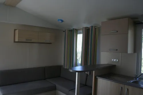 Huuraccommodatie(s) - Mobil-Home Titania  (30 M2) - 2 Chambres - 2013 - image n°3 - Camping de Saumont