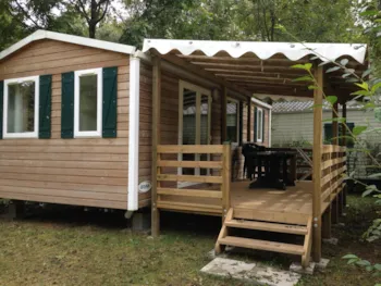Mietunterkunft - Mobil-Home Titania  (30 M2) - 2 Chambres - 2013 - Camping de Saumont