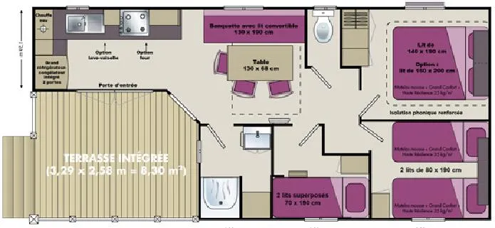 Mobil-Home Soléo - (32 M2) - 3 Chambres - 2014