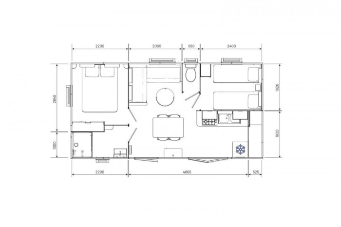 Mobil-Home Evo29 (29 M2) - 2 Chambres - 2021