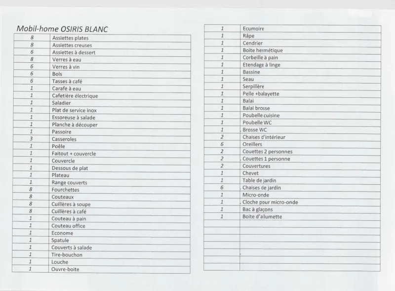 Mobil-Home Osiris (30 M2) - 2 Chambres - 2011