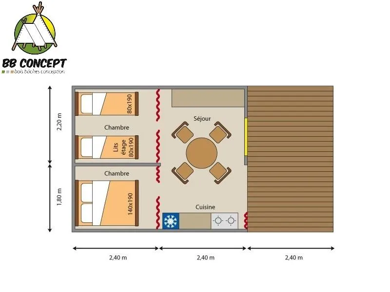 Tente Ama9 - 19.20 M2 - 2023