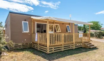 Mietunterkunft - Mobilheim  Premium - 34 M² - 3 Schlafzimmer - Klim - Erhöhte Terrasse - Camping Marvilla Parks - Domaine des Naïades