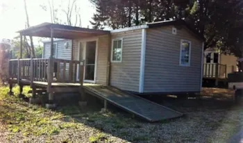 Mietunterkunft - Mobilheim  Comfort - 31 M² - 1 Schlafzimmer - Erhöhte Terrasse - Barrierefrei - Camping Marvilla Parks - Domaine des Naïades