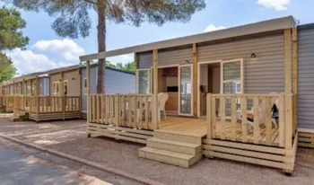 Mietunterkunft - Mobilheim  Comfort Modèle Xl - 32 M² - 2 Schlafzimmer - Klim - Erhöhte Terrasse - Camping Marvilla Parks - Domaine des Naïades