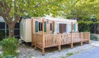 Mietunterkunft - Mobilheim  Classic Modèle Xl - 33 M² - 3 Schlafzimmer - Klim - Erhöhte Terrasse - Camping Marvilla Parks - Domaine des Naïades