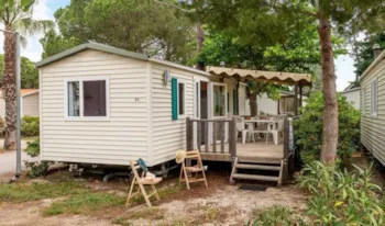 Mietunterkunft - Mobilheim  Classic Modèle Xl - 38 M² - 3 Schlafzimmer - Erhöhte Terrasse - Camping Marvilla Parks - Domaine des Naïades