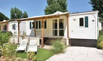 Mietunterkunft - Mobilheim Classic - 32 M² - 3 Schlafzimmer - Erhöhte Terrasse - Camping Marvilla Parks - Domaine des Naïades