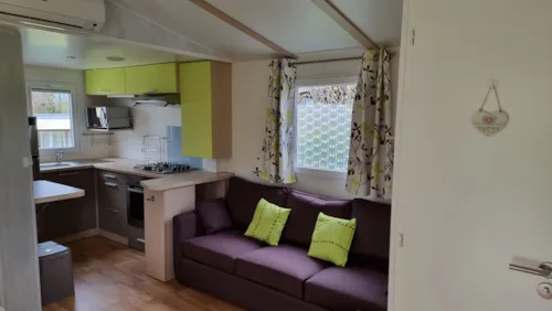 Accommodation - 2-Bedroom Mobile Home, Air Conditioning - image n°2 - Camping du Chatelet