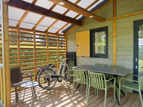 Accommodation - 40 M² Chalet With 3 Bedrooms, Air Conditioning - image n°4 - Camping du Chatelet
