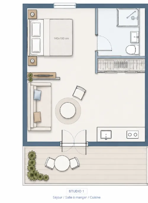 Huuraccommodatie(s) - Studio 16M² 2 Personen - image n°6 - Camping du Chatelet