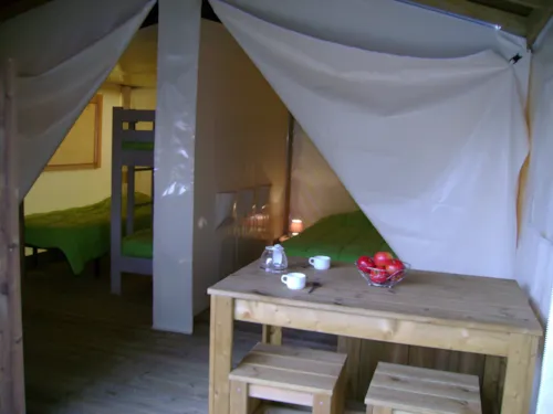 Mietunterkunft - Zelt Eco Lodge Sahari 20M² (Ohne Sanitäranlagen) - image n°2 - Camping La Renouillère