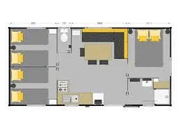 Huuraccommodatie(s) - Stacaravan Bermudes Trio 31 M² - image n°2 - Camping La Renouillère