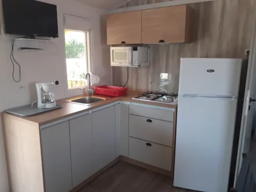 Huuraccommodatie(s) - Stacaravan Ibiza Duo 27M2 2/4 Pers - image n°4 - Camping La Renouillère