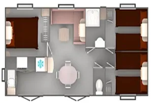 Location - Mobil-Home Evo 35M² - image n°2 - Camping La Renouillère