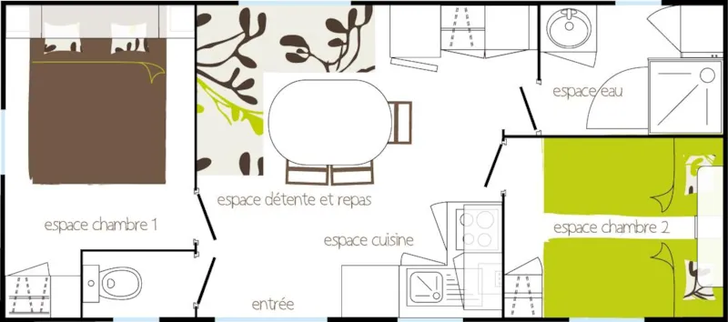 Mobil-Home Louisiane 2 Ch