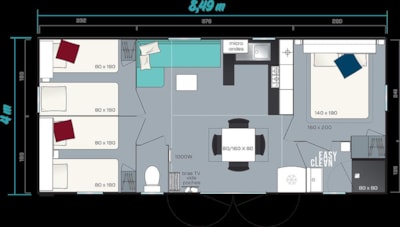 Mobilhome IRM SUPER CORDELIA 3 Chambres