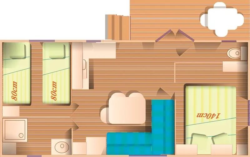 1 - Oceane Fleur 30 M² 4 Pers.