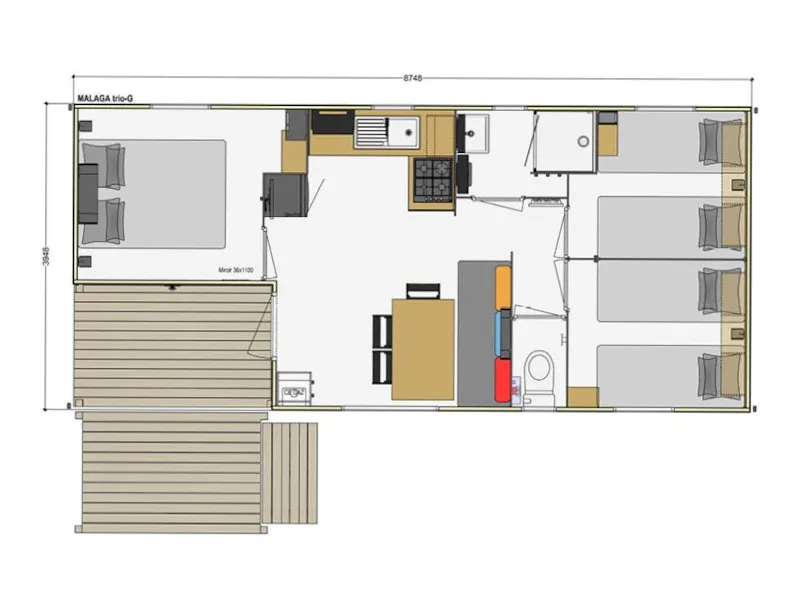 2-Malaga Trio 37 M²