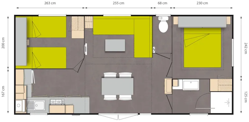 1 - O'hara 834 31M² 4 Pers.
