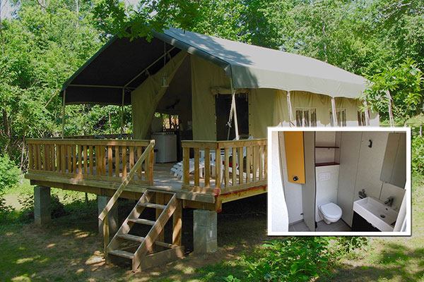 Location - Tente Safari Grand Confort - Camping Le Clou
