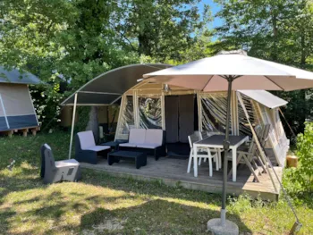 Mietunterkunft - Lodge De Luxe - Camping Le Clou