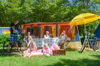 Mietunterkunft - Zeltbungalow Bergerac - Camping La Draille