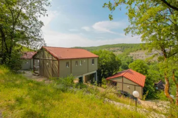 Mietunterkunft - Chalet Belvedère Deluxe - Camping La Draille