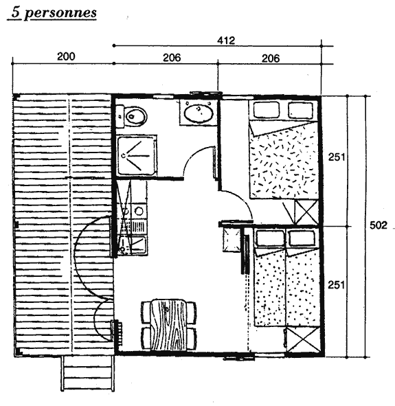 Mietunterkunft - Chalet - Camping Les Airelles